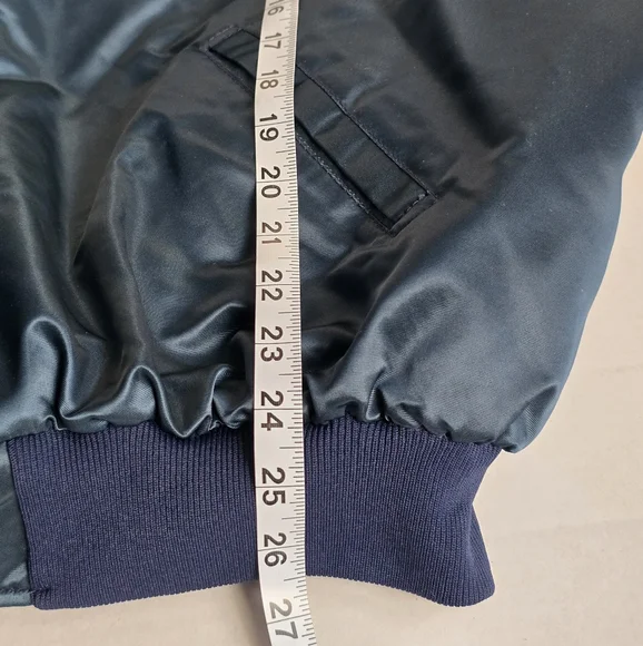 Vintage 80s Birdie Richard A Leslie Blue Satin Puffer Jacket Philadelphia Philly - Picture 16 of 16